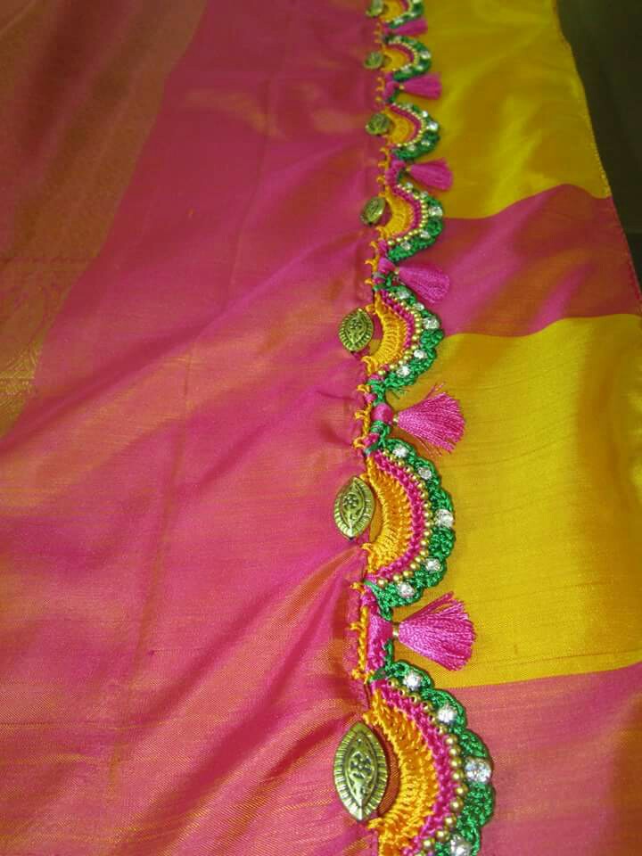 Latest Simple Pattu & Silk Saree Kuchulu - Fashion Beauty 