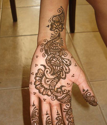 Arabic Peacock Design Mehndi