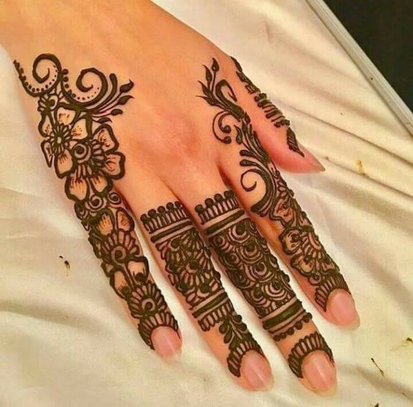 Best Arabic Henna Design for Fingers - Fashion Beauty 