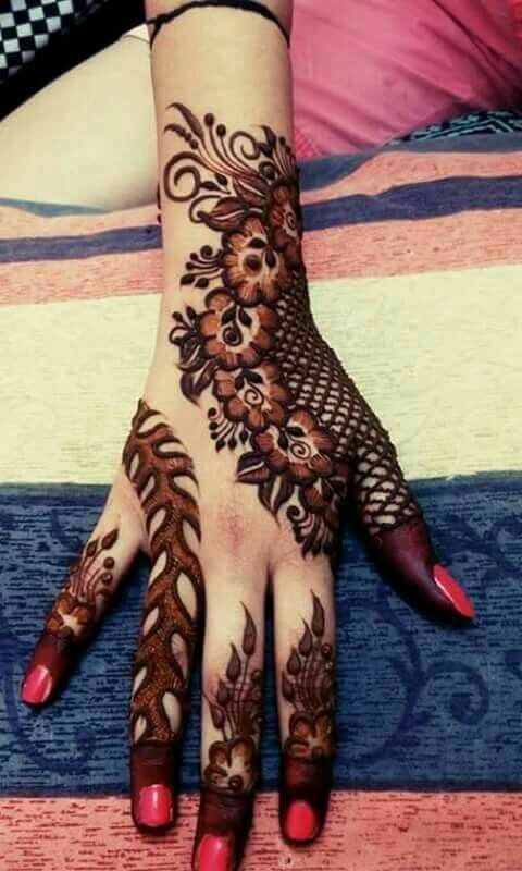 Best 11 Arabic Henna Stylish Pattern For Back Hand Fashion