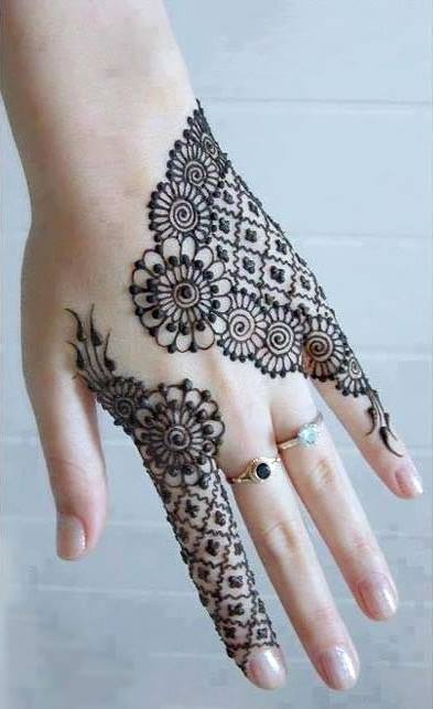 Best 13 Back Hand Unique Mehndi Designs for Party