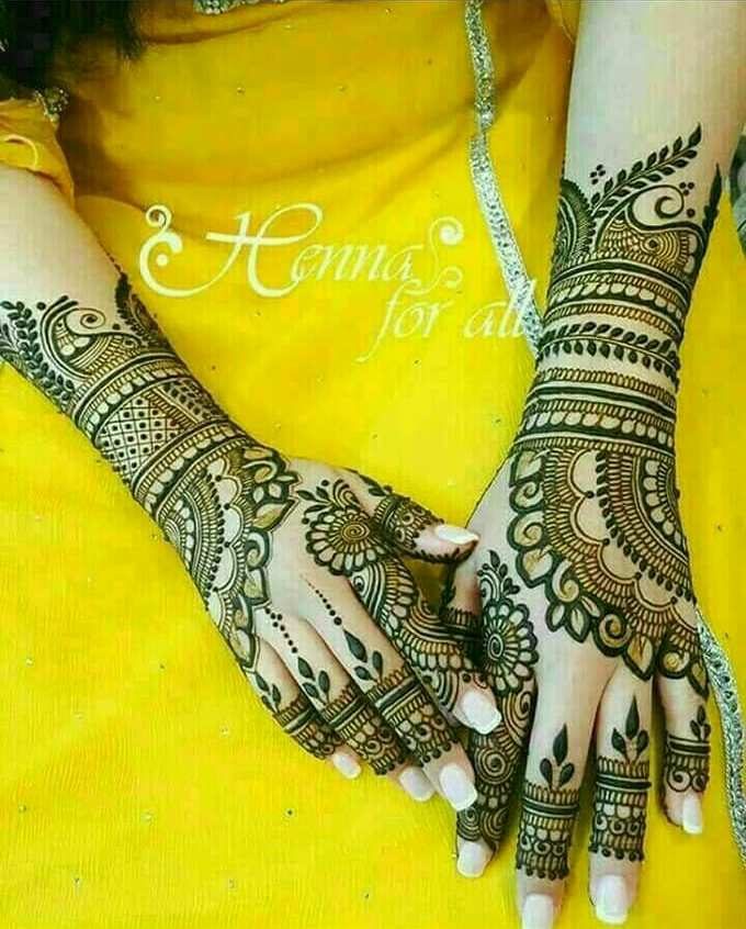 Best 13 Back Hand Unique Mehndi Designs for Party