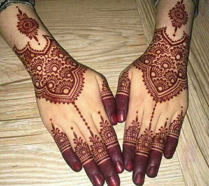 Best 13 Back Hand Unique Mehndi Designs for Party 