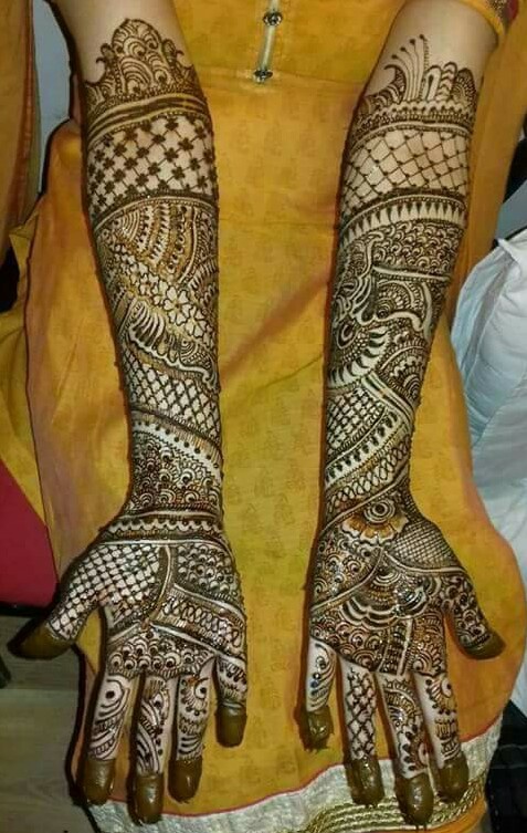 Unique Bridal Mehndi Design for Hands - Fashion Beauty 