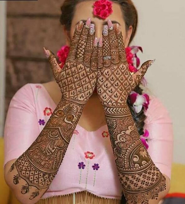 Unique Bridal Mehndi Design for Hands - Fashion Beauty 