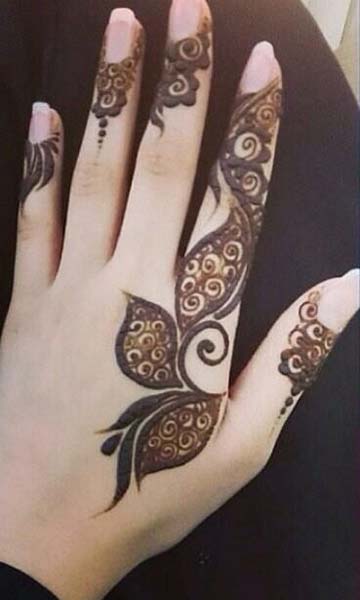 Best Beautiful Finger Henna Designs - Fashion Beauty 