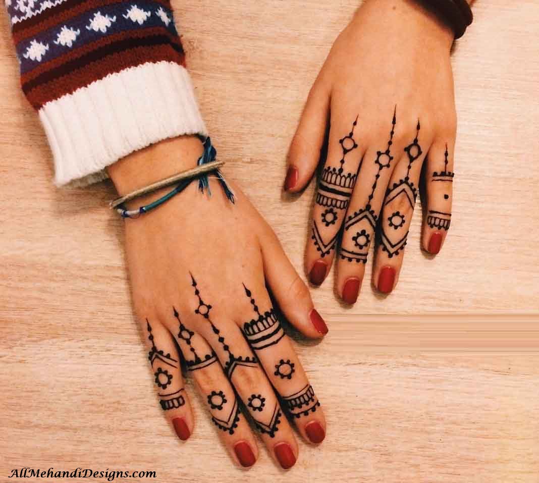 Best Beautiful Finger  Henna  Designs  Fashion Beauty 