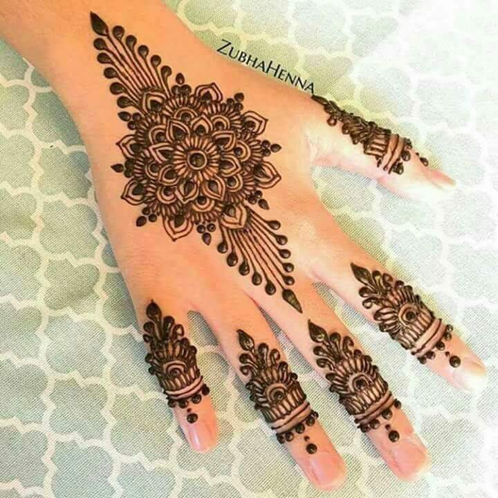 Best 15 Floral Style Back Hand Henna Designs - Fashion Beauty Mehndi ...