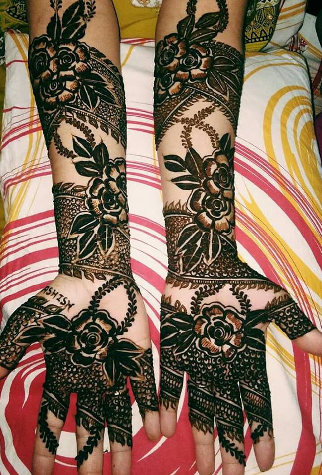 ZoWed - This pretty antique floral mehendi design with minute detailings is  loouuvveeeee 😍💖 Lovely Design by Henna by Tanzeela | Facebook