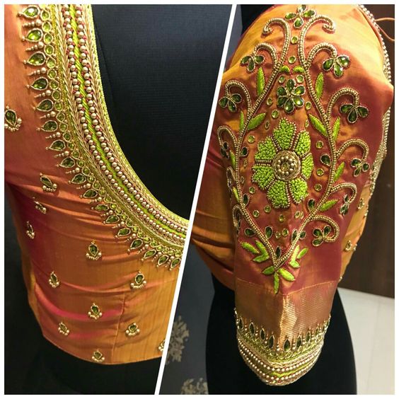 Trendy blouse hand designs - Fashion Beauty Mehndi Jewellery Blouse Design