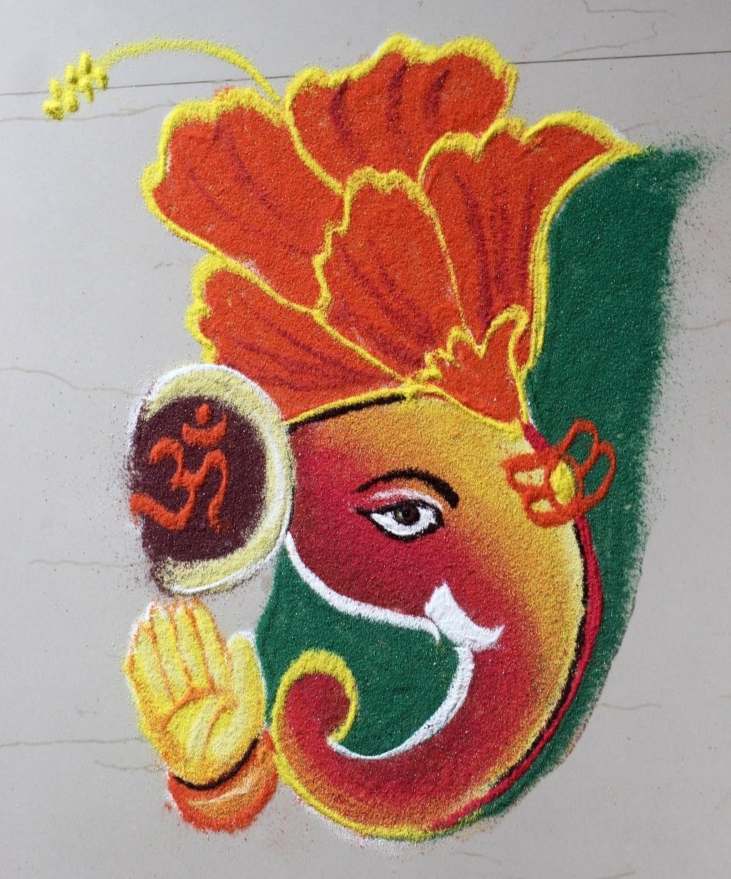 Easy ganesh rangoli designs for diwali - Fashion Beauty Mehndi ...