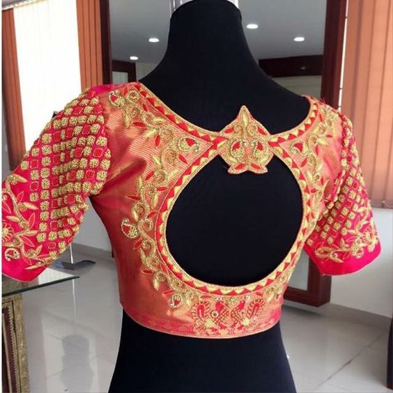 different types of blouse back neck designs - Fashion Beauty Mehndi ...