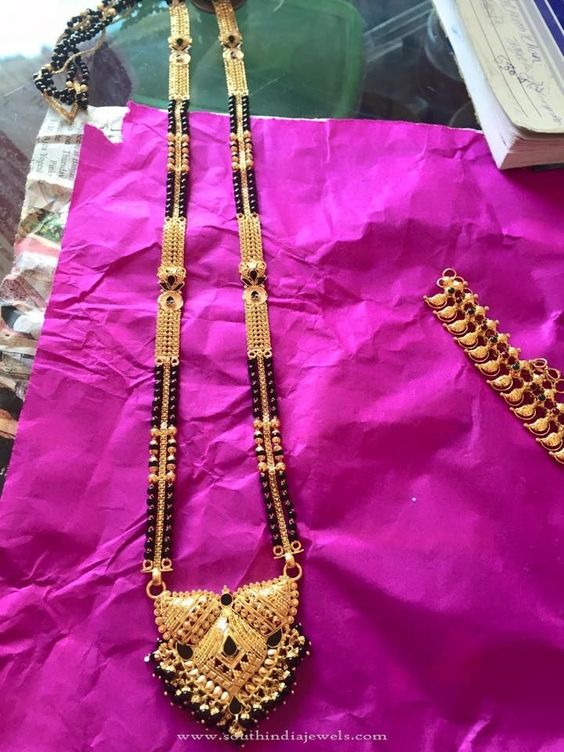 Indian black beads chain designs - Fashion Beauty Mehndi 