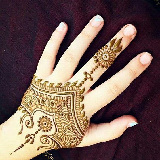 Best Back Hand Mehendi Designs - Fashion Beauty Mehndi Jewellery Blouse ...
