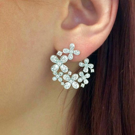 The Most Stunning Designs Of Diamond Earrings - Fashion Beauty Mehndi ...