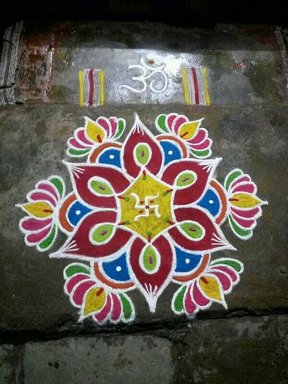 Top Most Easy Rangoli Designs - Fashion Beauty Mehndi 