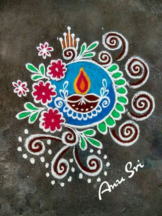 Top Most Easy Rangoli Designs - Fashion Beauty Mehndi 