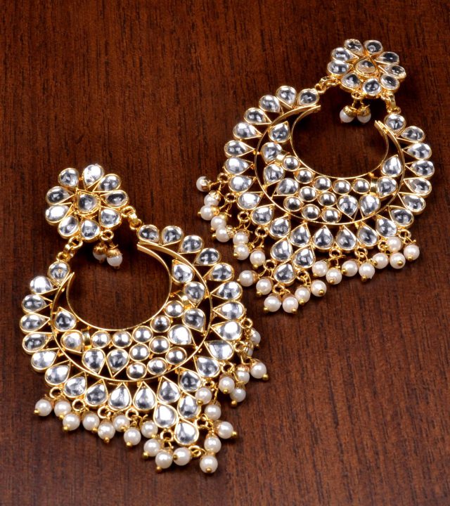 Latest Trendy kundan Earrings - Fashion Beauty Mehndi Jewellery Blouse ...