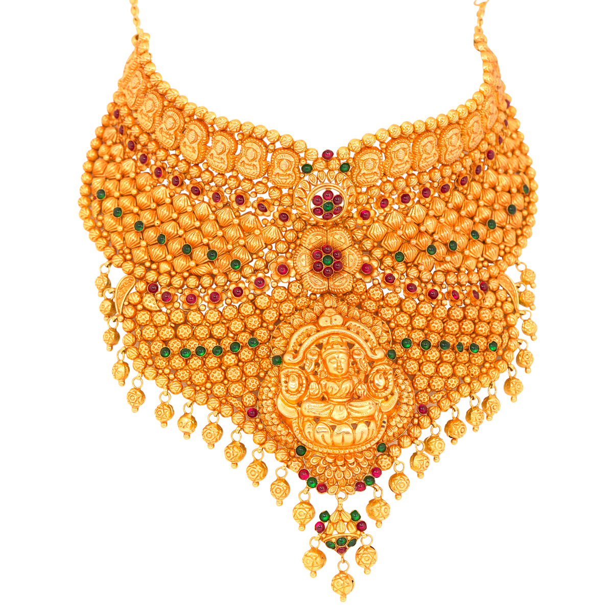New Latest Traditionally Designed Gold Necklece - Fashion Beauty Mehndi ...