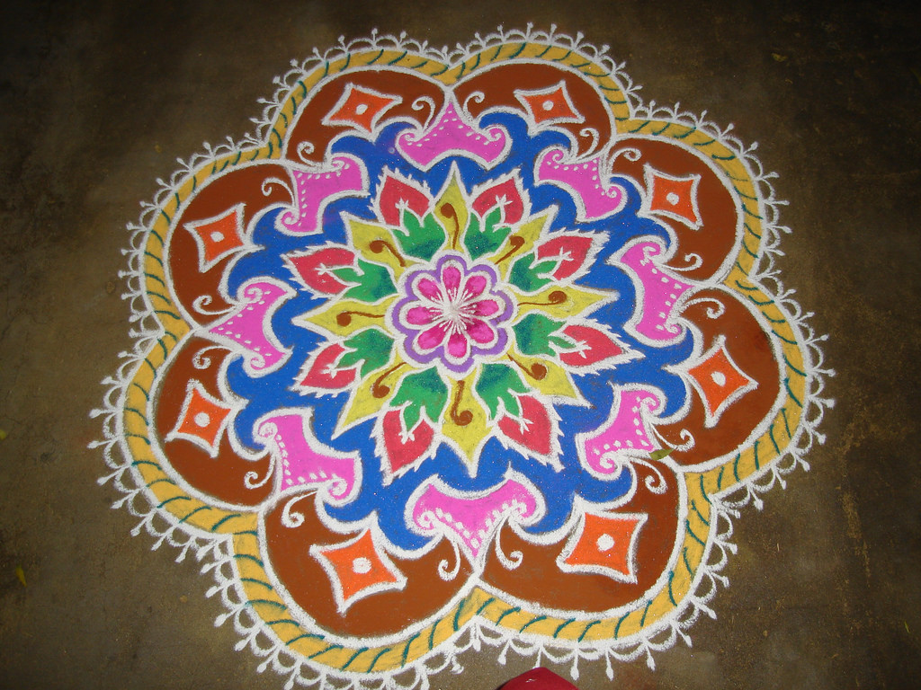 Best Innovative Rangoli Patterns - Fashion Beauty Mehndi 