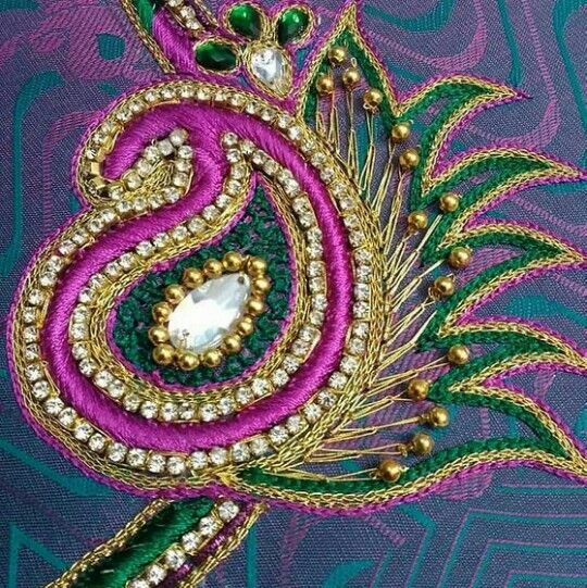 Aari work blouse designs catalogue - Fashion Beauty Mehndi 