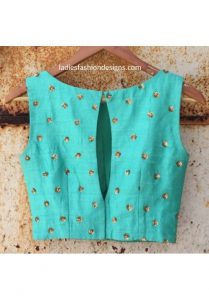 New trendy boat neck blouse designs - Fashion Beauty 