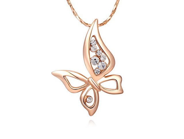 Beautiful Gold Butterfly Pendant Designs - Fashion Beauty Mehndi ...