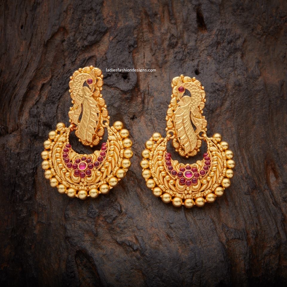 Beautiful looking gold chandbali ear ring designs - Fashion Beauty ...