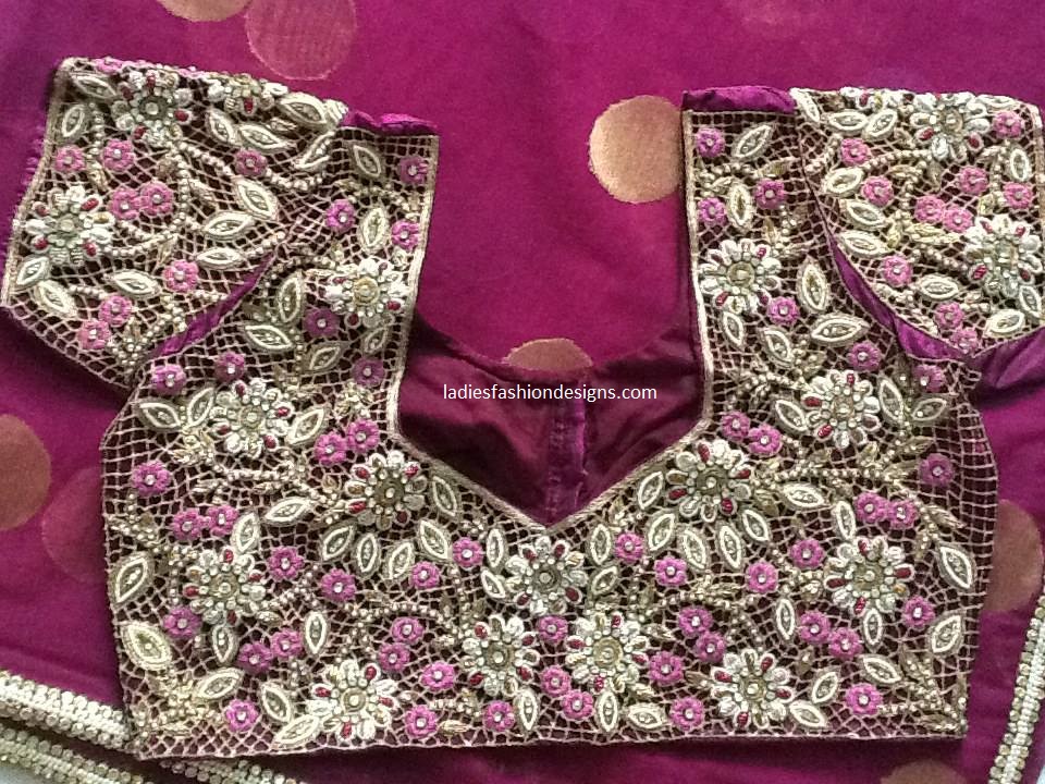 New cut work embroidery blouse designs - Fashion Beauty Mehndi ...