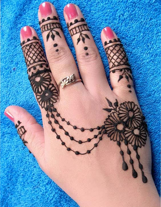 Back Of Hand Mehndi Design Henna For Wedding