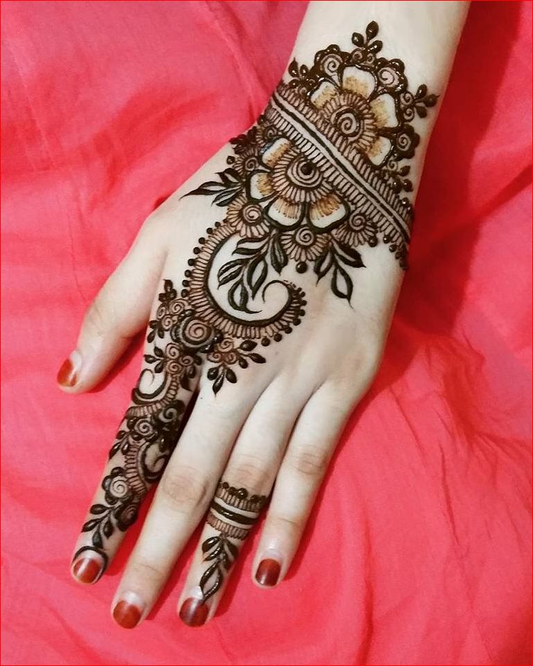 Simple Designs Of Back Hand Mehendi Designs Fashion Beauty