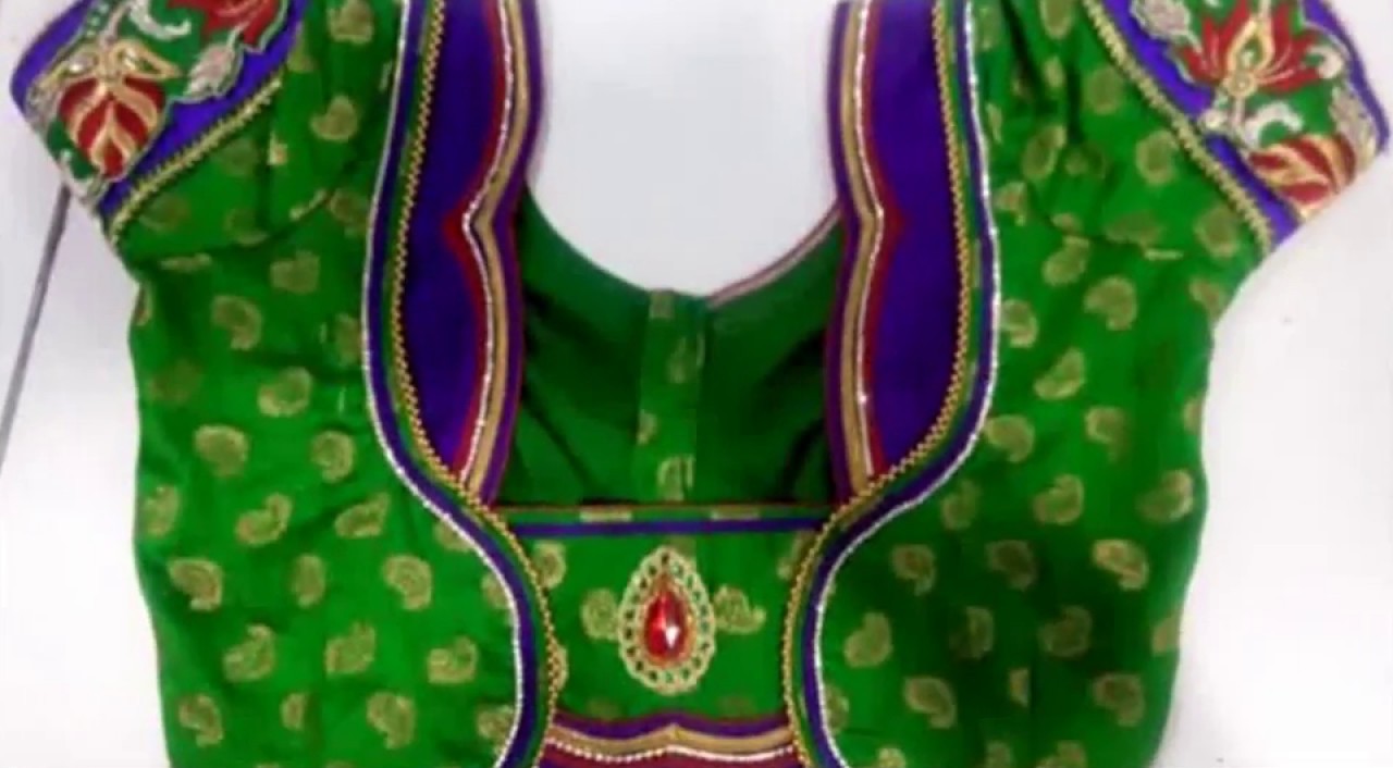 Simple Blous Neck Designs For Silk Sarees Fashion Beauty Mehndi