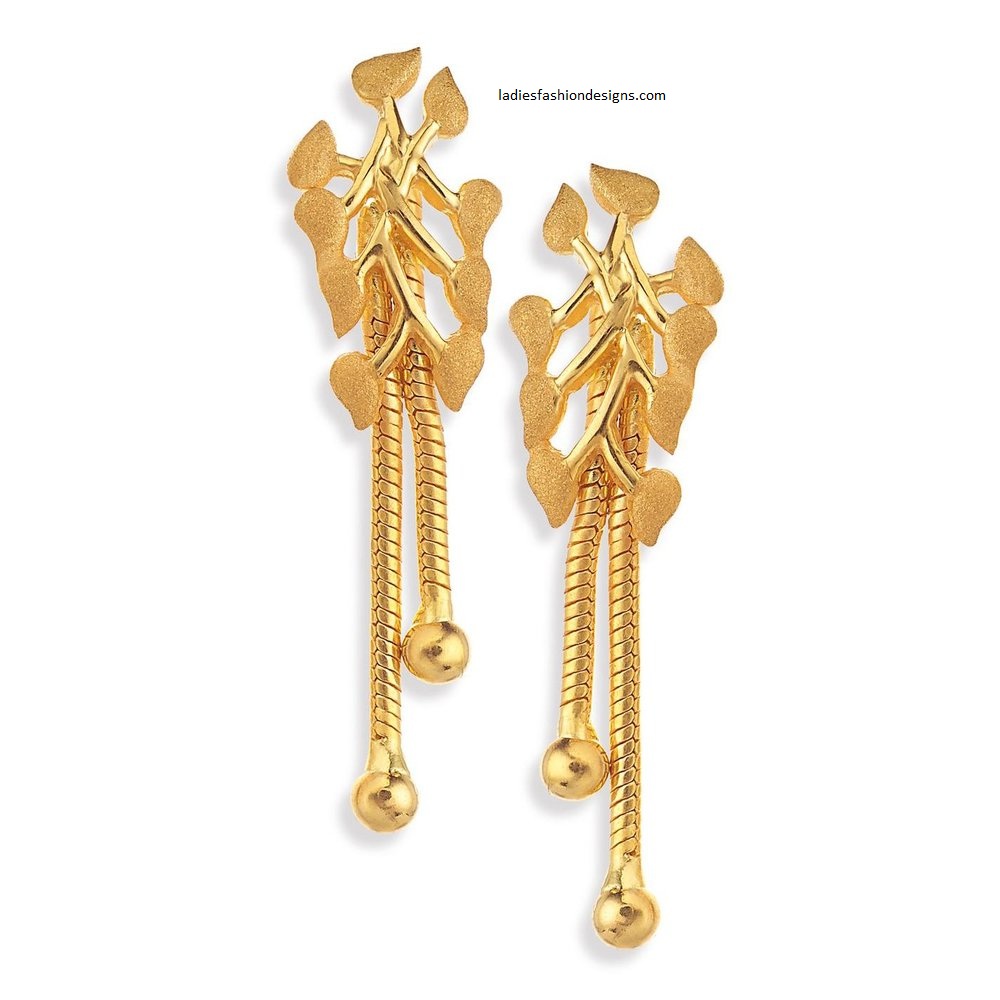 Gold ear drops Clearance