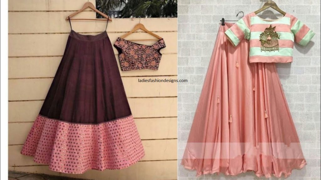 Latest different designer lehenga choli designs with blouses - Fashion ...