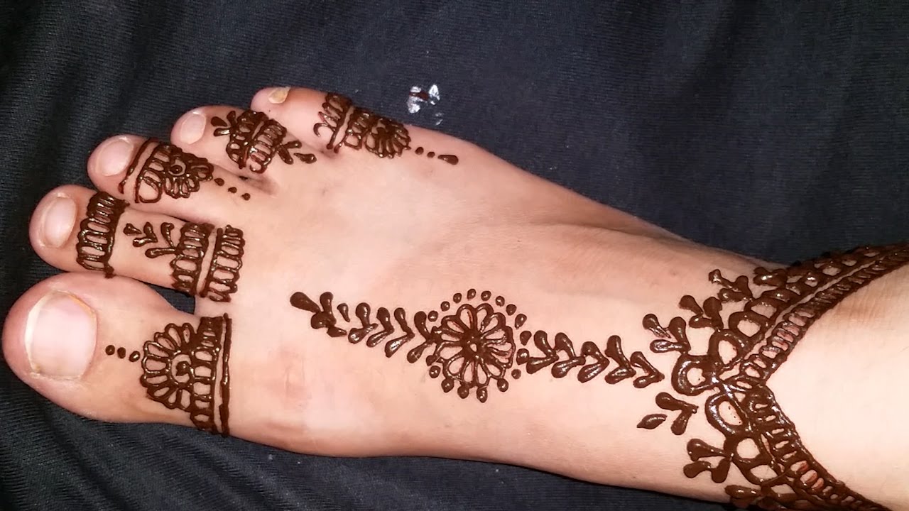 Simple Mehendi Designs For Legs Fashion Beauty Mehndi Jewellery