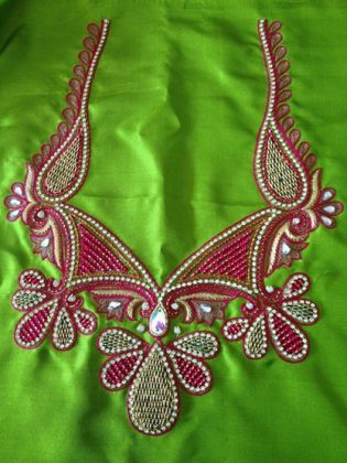 Peacock maggam work designs - Fashion Beauty Mehndi Jewellery Blouse Design