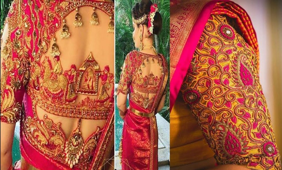 Pattu saree blouse designs catalogue  fashion beauty mehndi jewellery