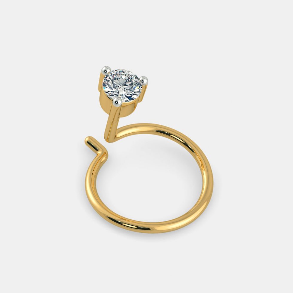 Simple Gold Nose Pin Designs Fashion Beauty Mehndi Jewellery Blouse