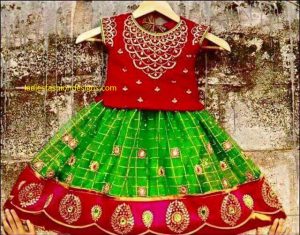 Ikkathu pattu langa designs for baby girls - Fashion 
