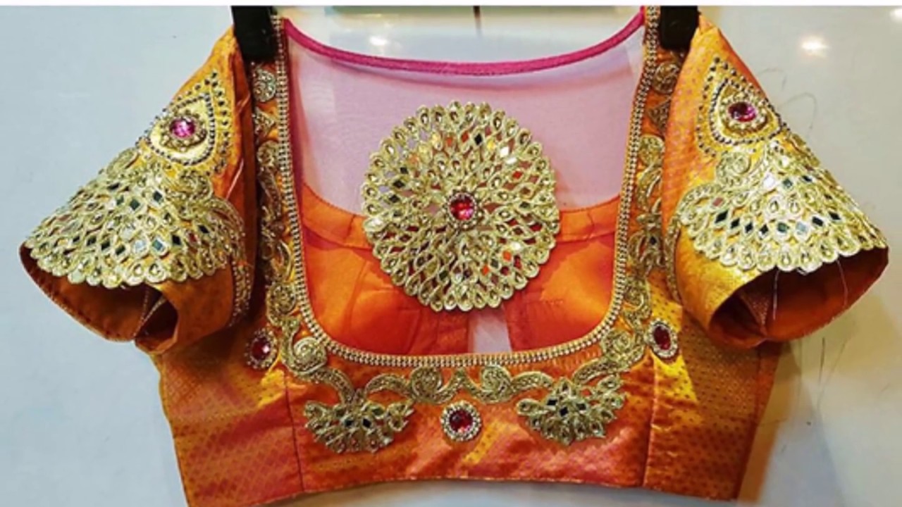 Simple Blouse Neck Designs For Silk Sarees Fashion Beauty Mehndi