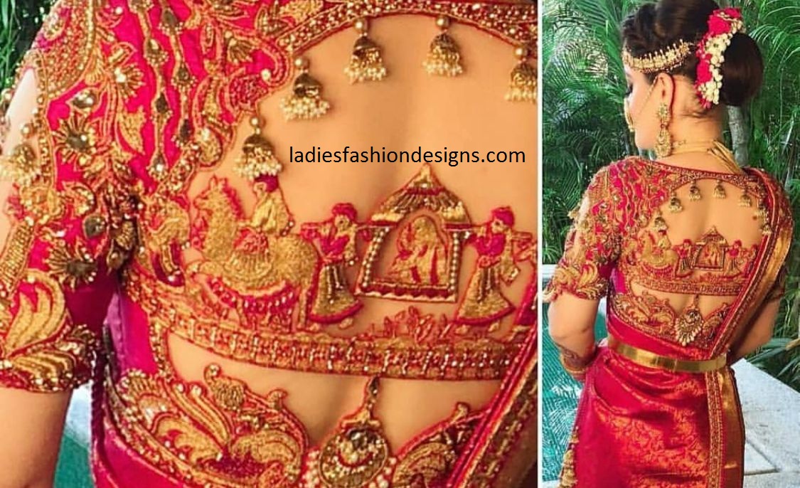 wedding heavy blouse design
