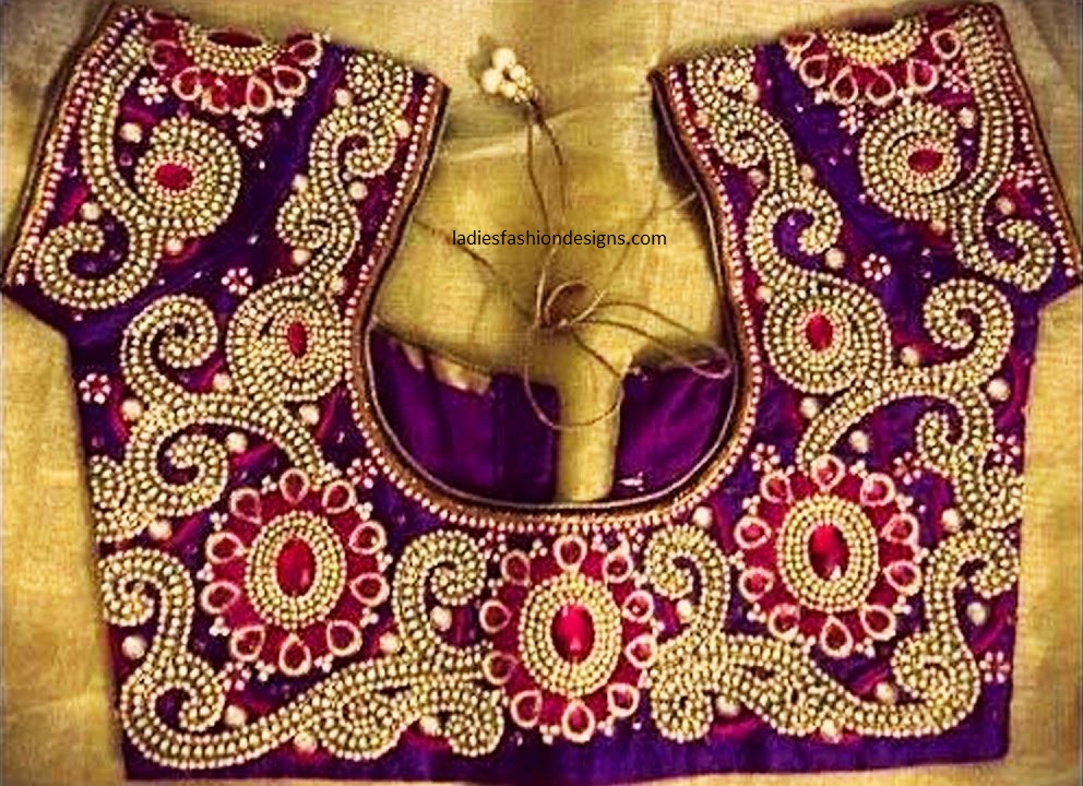 wedding heavy blouse design