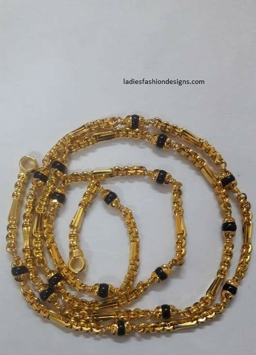 Bridal heavy gold blackbeads magalasutra designs - Fashion Beauty ...