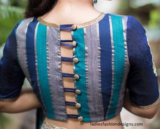 back button blouse cutting