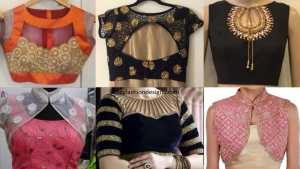 Stylish simple backneck blouse designs - Fashion Beauty 