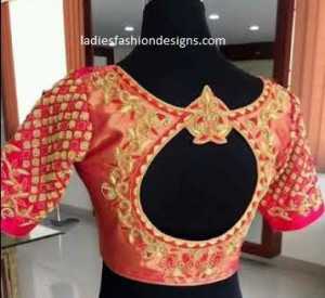 Stylish simple backneck blouse designs - Fashion Beauty Mehndi ...
