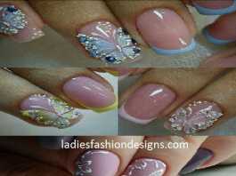 sparakling beautiful looking nail art designs fashion nailart designs