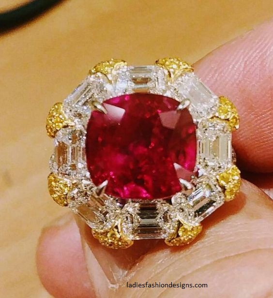 Top trendy ruby emerald finger rings - Fashion Beauty Mehndi Jewellery ...