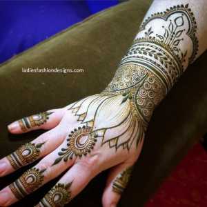 Basic simple back hand mehndi design for weddings - Fashion Beauty ...