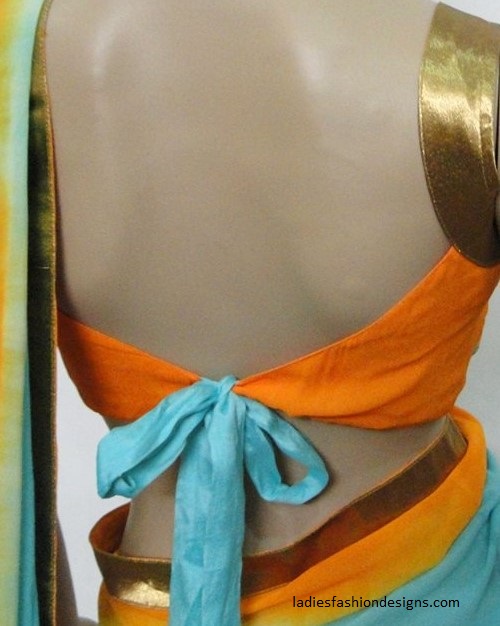 Simple back knot blouses designs Fashion Beauty Mehndi Jewellery Blouse Design